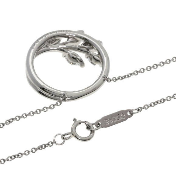 Tiffany & Co. Victoria Vine Circle Diamond Necklace, Platinum PT950, Women's. - Picture 2 of 7
